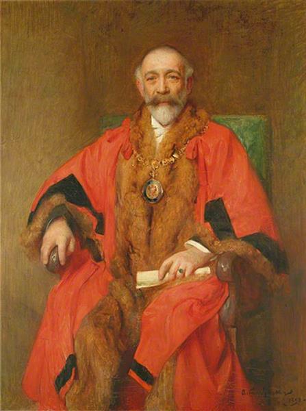 Alderman J. A. Skinner, Mayor of Eastbourne - Arthur Hacker
