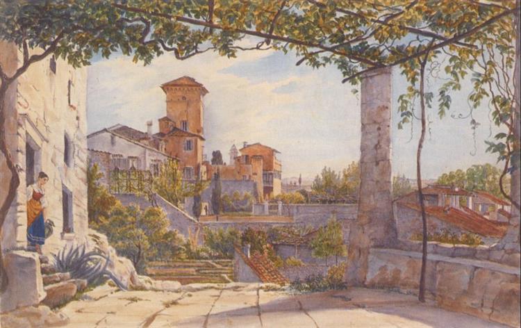 Villa Malta in Rome (Pincio) - Franz Ludwig Catel