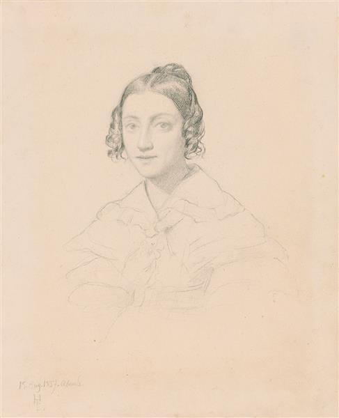 Sketch-Portrait of Charlotte Emden Moscheles (15 August 1837), 1837 - Henri Lehmann
