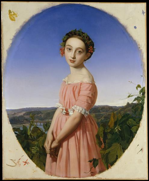 Portrait of Faustine Léo, 1842 - Henri Lehmann