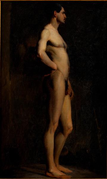 Male Figure Study, Paris, c.1889 - James Taylor Harwood