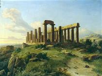 The Temple of Hera near Agrigento in Sicily - August Wilhelm Julius Ahlborn