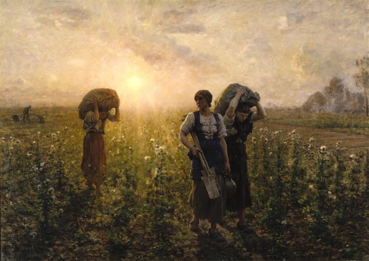 The End of the Working Day, 1886 - 1887 - Жуль Бретон