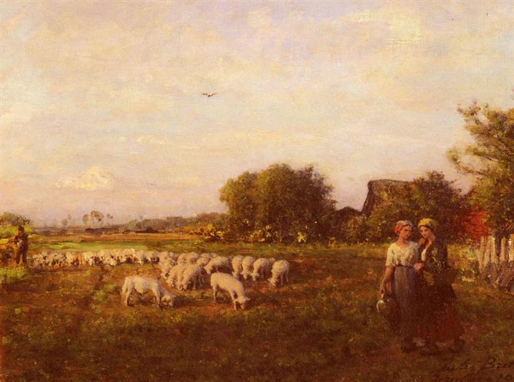 The Shepherd, 1905 - Jules Breton