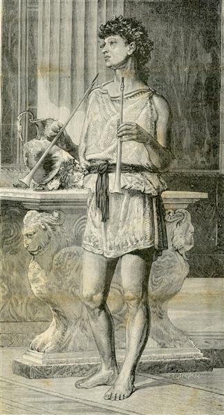 The Player, c.1885 - Roberto Bompiani