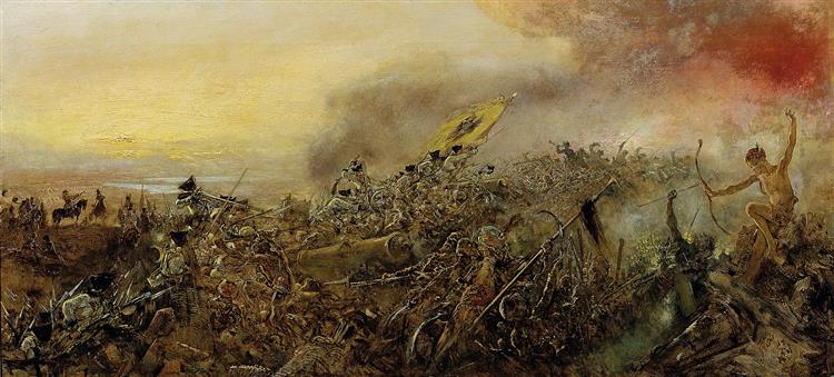 Prince Eugene of Savoy at the Battle of Zenta, c.1880 - c.1882 - Anton Romako