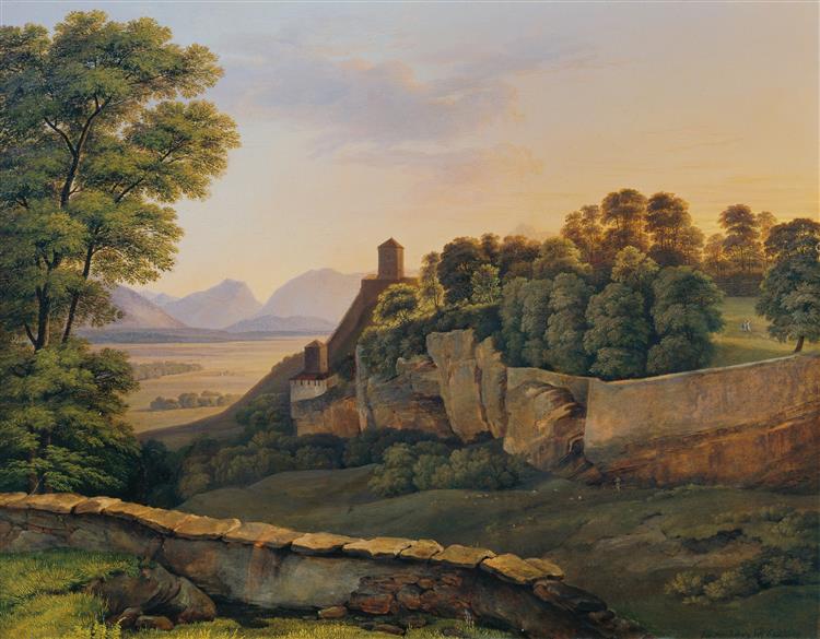 The Mönchsberg near Salzburg, 1819 - Heinrich Reinhold