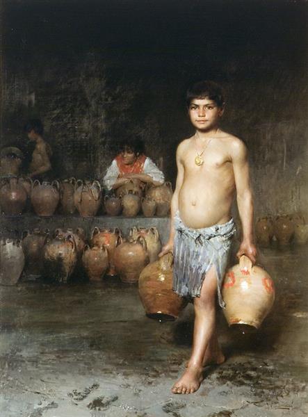 The zurfegna water in Santa Lucia, 1884 - Vincenzo Caprile