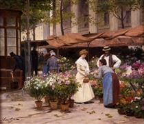 Flower market - Віктор Жільберт