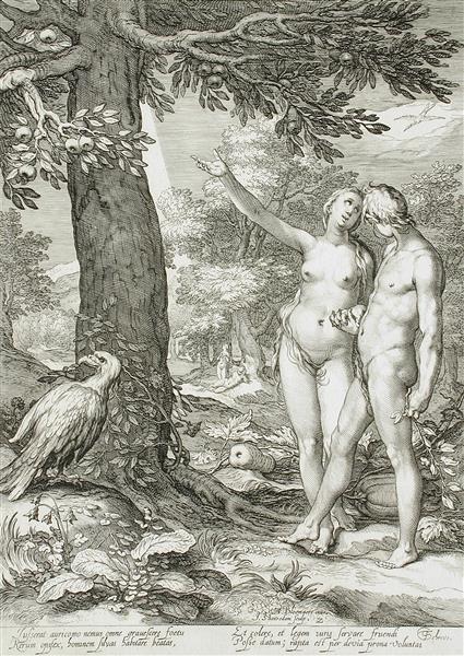 Adam and Eve Before the Tree of Knowledge, 1604 - Jan Saenredam