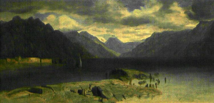 The lake Geneva, 1851 - Ernst Meyer