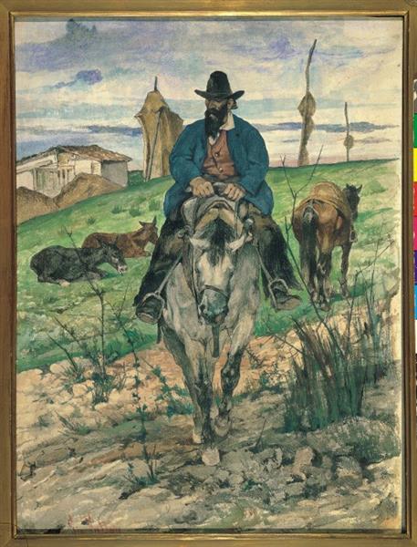 The cowboy, c.1900 - Джованни Фаттори