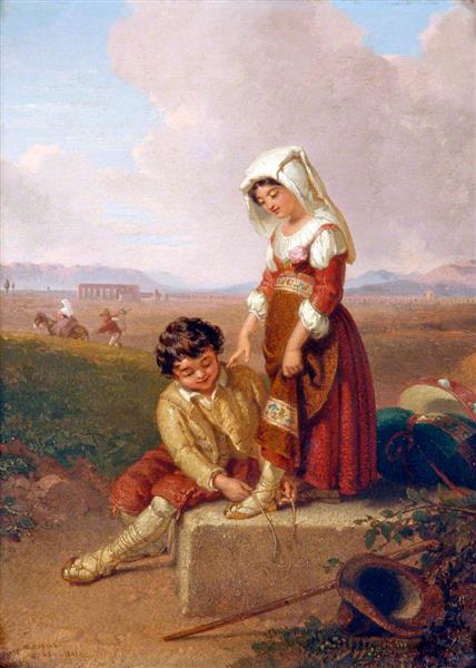 Italian Peasant Children, 1841 - Penry Williams