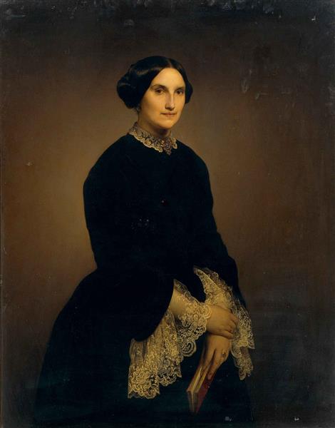 Portrait of Giuseppina Negroni Prati Morosini, 1853 - Франческо Гаєс