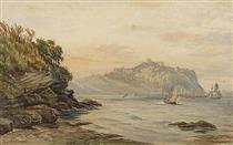 Coastal landscape, Scarborough - Alfred Downing Fripp