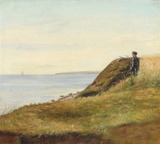 Scenery from Refsnæs on a sunday afternoon, 1890 - Карл Блох