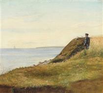Scenery from Refsnæs on a sunday afternoon - Carl Bloch