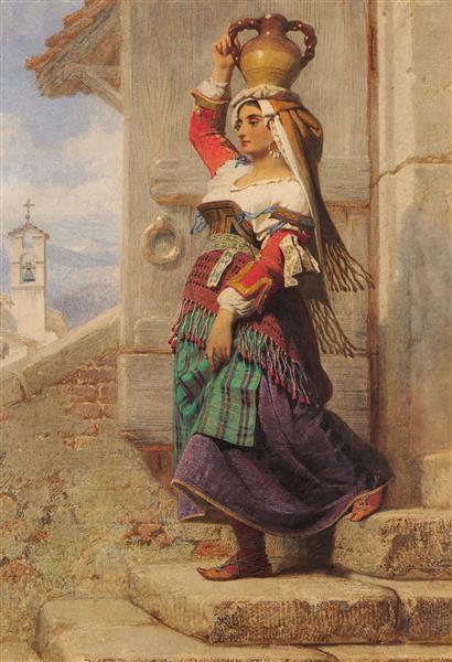 A Roman water carrier, 1857 - Карл Хаг