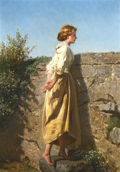 Over the wall, 1865 - Filippo Palizzi