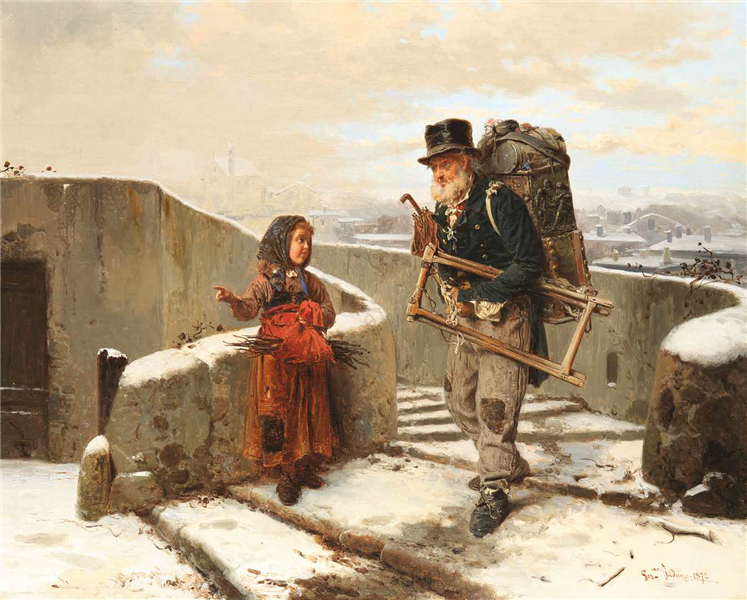 The peddler (1st version), 1872 - Gerolamo Induno
