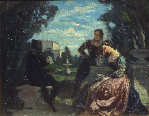 Torquato Tasso and Eleonora d'Este, 1860 - Cristiano Banti