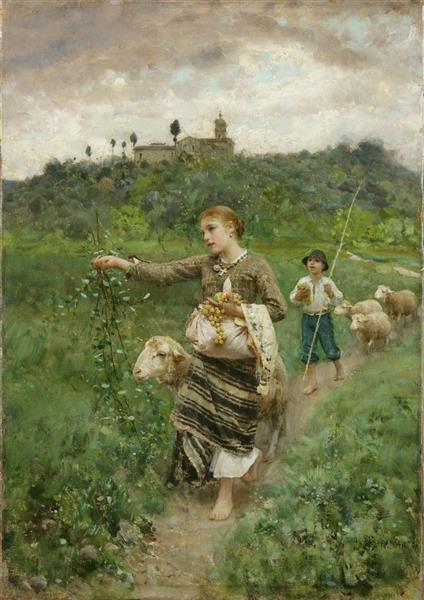 Return from the fields, 1887 - Francesco Paolo Michetti
