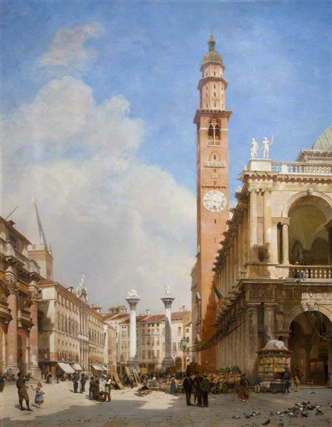 The Market Place, Vicenza, 1881 - John O'Connor