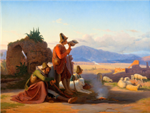 Shepherds in the Roman Campagna - Jørgen Sonne
