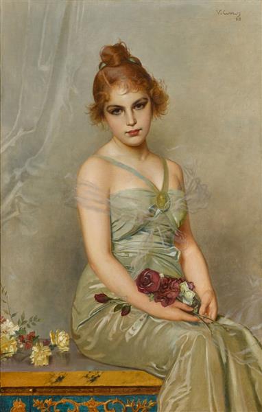 The bouquet, 1889 - Vittorio Matteo Corcos