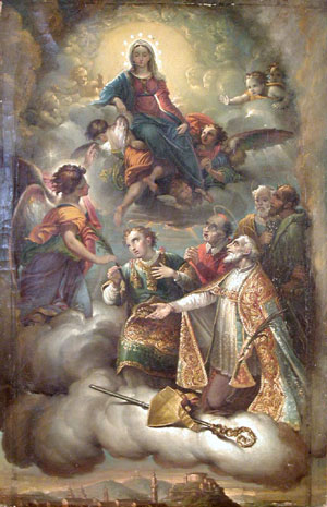 Mary with the saints, c.1823 - Иосип Томинц