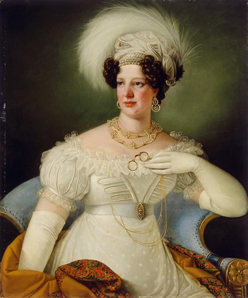 Portrait of Cecilia D'Auersperg, 1822 - Иосип Томинц