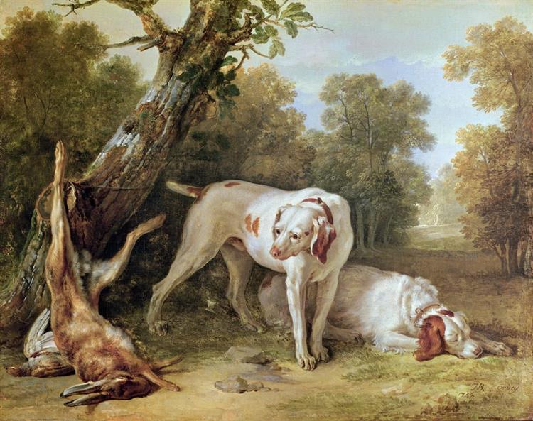 Dog and Hare - Jean-Baptiste Oudry
