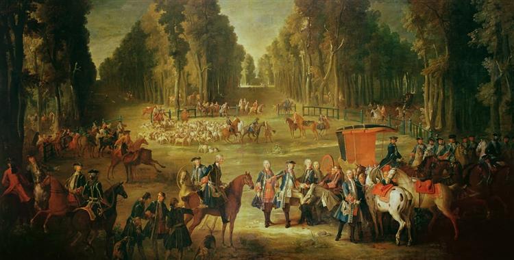 Meeting for the Puits-du-Roi Hunt in Compiegne - Jean-Baptiste Oudry