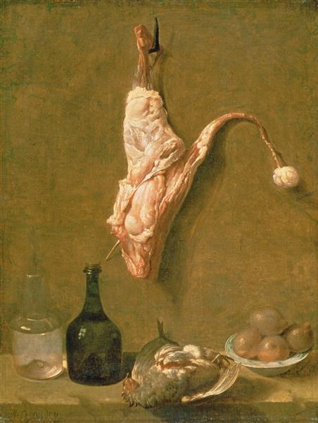 Still Life with a Leg of Veal - Jean-Baptiste Oudry