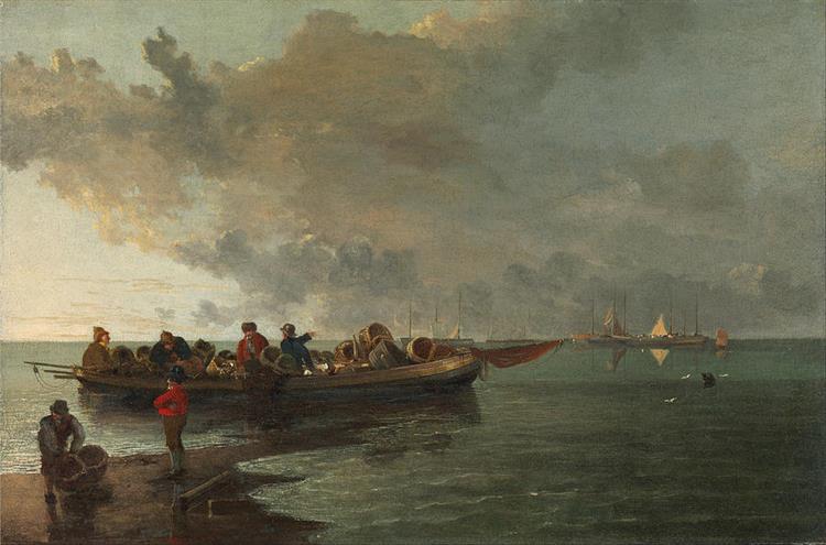 A Barge with a Wounded Soldier - John Crome