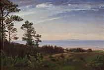 View from the North Coast of Zealand across the Kattegat with Kullen in the Background - Peter Christian Skovgaard