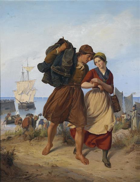 Return of the fisherman, 1837 - Рудольф Иордан