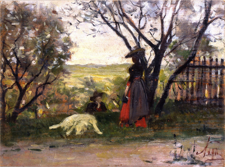 The landlady, 1887 - Silvestro Lega