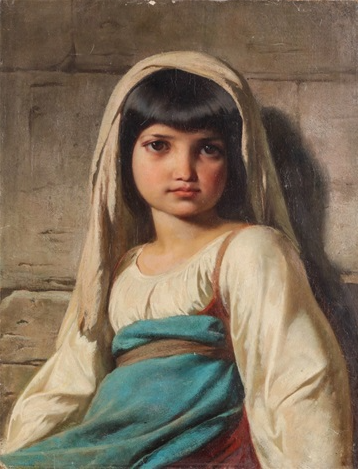 Portrait of a Young Girl - William Adolphe Bouguereau