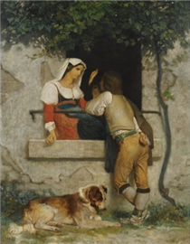 Italian lovers - William-Adolphe Bouguereau