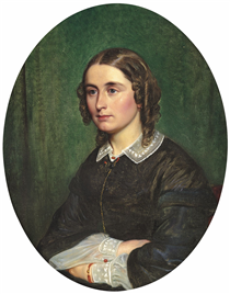Portrait of Fanny Maria Ophelia Schiern, née Beutner - Wilhelm Marstrand