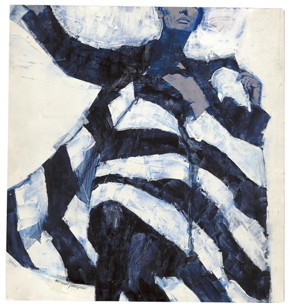 White-and-Black Dress, c.1965 - Michael Johnson