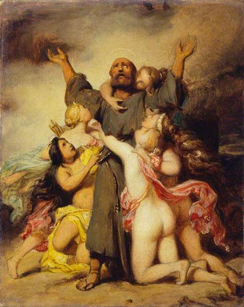 The Temptation of Saint Anthony, c.1832 - 德拉羅什