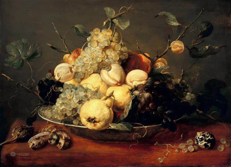 Still Life with a Plate of Fruit - Франс Снейдерс