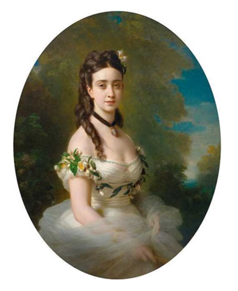 The beautiful American, c.1868 - c.1869 - Франц Ксавер Винтерхальтер