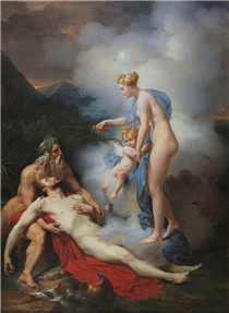 Venus heals Eneas - Merry Joseph Blondel