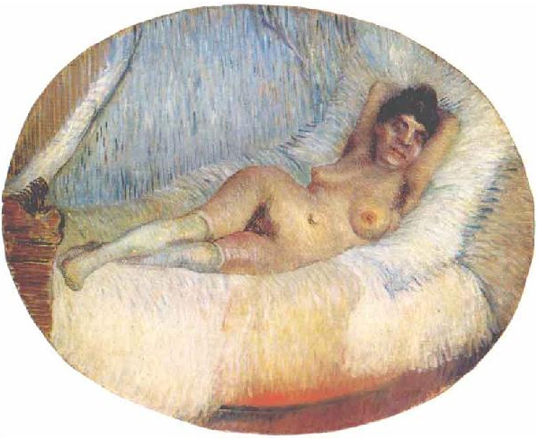 Nude Woman on a Bed, 1887 - 梵谷