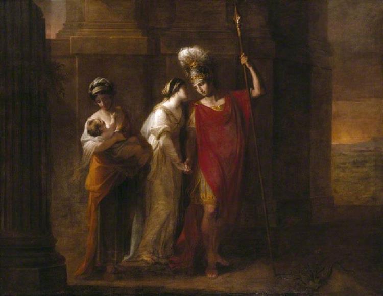 Hector Taking Leave of Andromache, 1768 - Ангелика Кауфман
