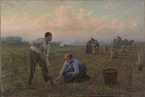 The end of the harvest, 1894 - Жуль Бретон