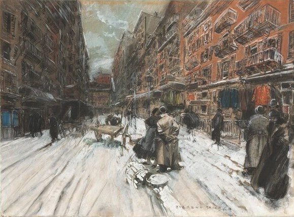 Cross Streets of New York, 1899 - Everett Shinn